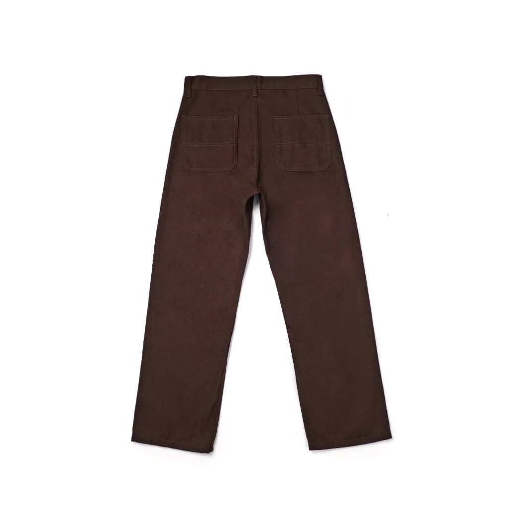 Sashiko Fatigue Pants Brown — foto 2