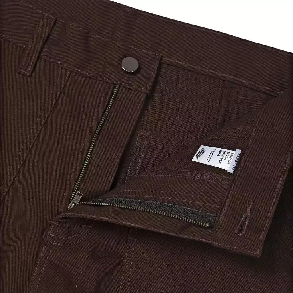 Sashiko Fatigue Pants Brown — foto 4